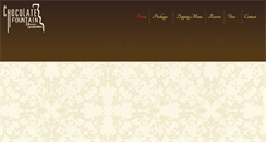Desktop Screenshot of chocolatefountainproductions.com