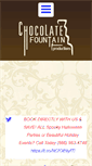 Mobile Screenshot of chocolatefountainproductions.com